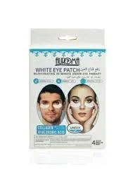 Auroma White Eye Patch Pack of 4 Eye imported Masks for Dark Circles and Puffiness, Under Eye Patches for Puffy Eyes Treatment, Under Eye Gel Pads Collagen for Eye Bags Treatment, Gel Eye Mask Skinca