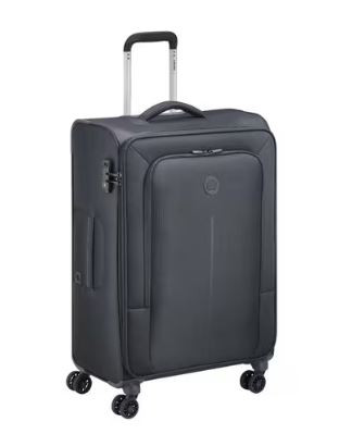 Delsey Paris Double Wheels Cabin Trolley Case Black 71 cm