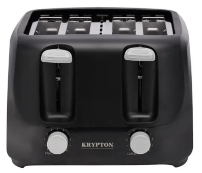 Krypton KNBT6295 1400Watts 4 Slice Bread Toaster - Black