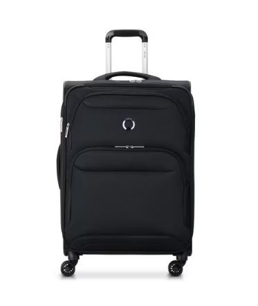 Delsey Paris Sky Max 4 Double Wheel Cabin Trolley Case Black 70cm